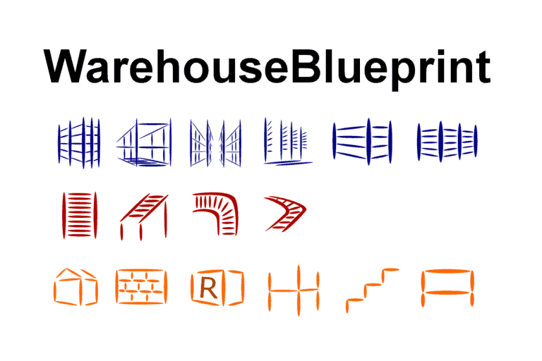warehouse blueprint background